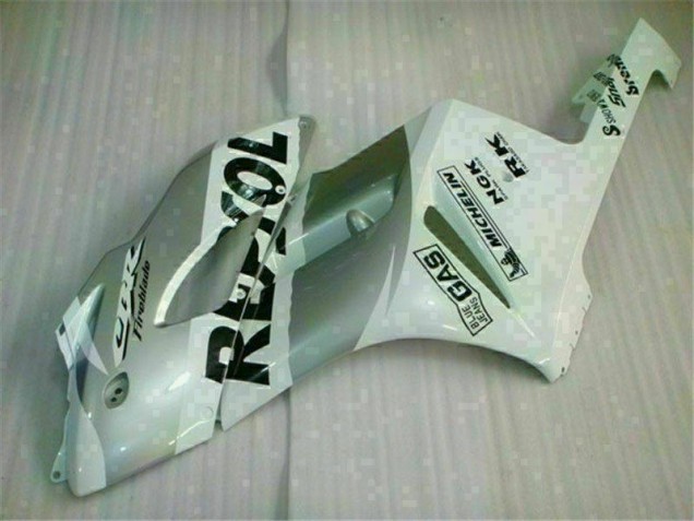 2004-2005 Blanc Argent Repsol Honda CBR1000RR Carénage Moto 2004-2005 Blanc Argent Repsol Honda CBR1000RR Carénage Moto