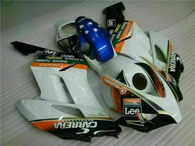 2004-2005 Blanc Bleu Honda CBR1000RR Carénage Moto 2004-2005 Blanc Bleu Honda CBR1000RR Carénage Moto