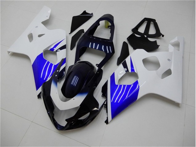 2004-2005 Blanc Bleu Suzuki GSXR 600/750 Carénage Moto 2004-2005 Blanc Bleu Suzuki GSXR 600/750 Carénage Moto