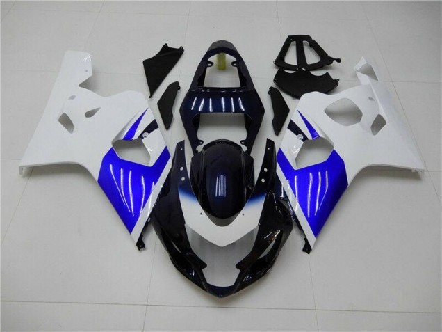 2004-2005 Blanc Bleu Suzuki GSXR 600/750 Carénage Moto 2004-2005 Blanc Bleu Suzuki GSXR 600/750 Carénage Moto