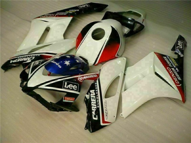 2004-2005 Blanc Noir Honda CBR1000RR Carénage Moto 2004-2005 Blanc Noir Honda CBR1000RR Carénage Moto