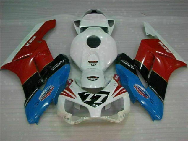 2004-2005 Blanc Rouge 77 Honda CBR1000RR Carénage Moto 2004-2005 Blanc Rouge 77 Honda CBR1000RR Carénage Moto