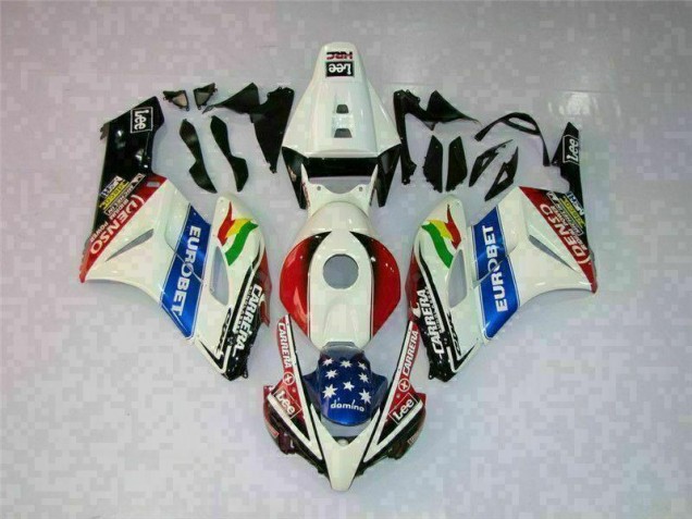 2004-2005 Blanc Rouge Honda CBR1000RR Kit Carénages Motos Complet 2004-2005 Blanc Rouge Honda CBR1000RR Kit Carénages Motos Complet