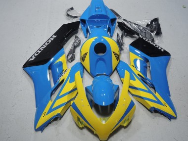 2004-2005 Bleu Jaune Honda CBR1000RR Carénage Moto