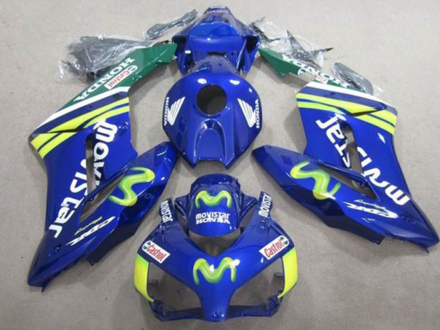 2004-2005 Bleu Movistar Castrol Honda CBR1000RR Carénage Moto 2004-2005 Bleu Movistar Castrol Honda CBR1000RR Carénage Moto