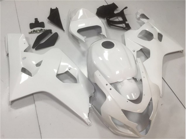 2004-2005 Brillant Blanc Suzuki GSXR 600/750 Carénage Moto 2004-2005 Brillant Blanc Suzuki GSXR 600/750 Carénage Moto
