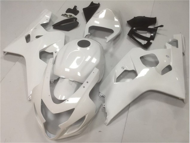 2004-2005 Brillant Blanc Suzuki GSXR 600/750 Carénage Moto 2004-2005 Brillant Blanc Suzuki GSXR 600/750 Carénage Moto