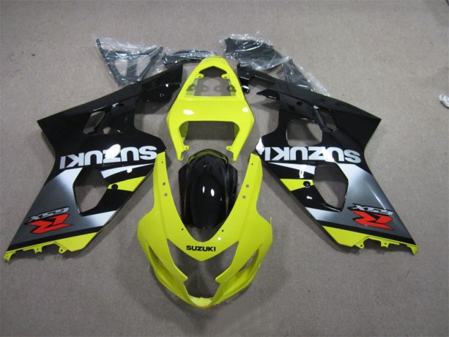 2004-2005 Jaune Noir Suzuki GSXR 600 Carénage Moto 2004-2005 Jaune Noir Suzuki GSXR 600 Carénage Moto