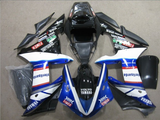 2004-2005 Noir Blanc Bleu Sterilgarda Volvo Honda CBR1000RR Carénage Moto 2004-2005 Noir Blanc Bleu Sterilgarda Volvo Honda CBR1000RR Carénage Moto