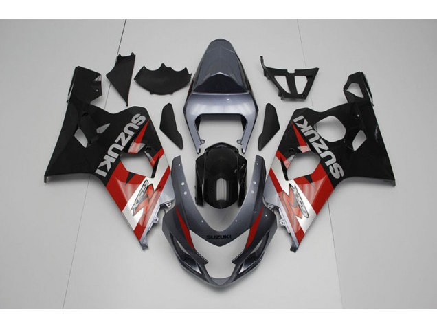 2004-2005 Noir Rouge Suzuki GSXR 750 Carénage Moto 2004-2005 Noir Rouge Suzuki GSXR 750 Carénage Moto