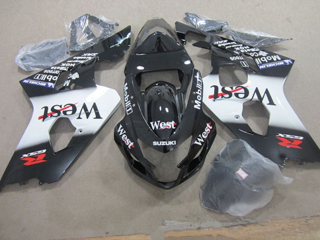 2004-2005 Noir West Mobil Suzuki GSXR 750 Carénage Moto