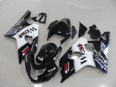 2004-2005 Noir West Suzuki GSXR 750 Carénage Moto