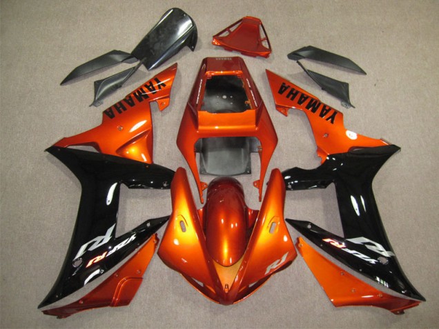 2004-2005 Orange Noir Honda CBR1000RR Carénage Moto 2004-2005 Orange Noir Honda CBR1000RR Carénage Moto