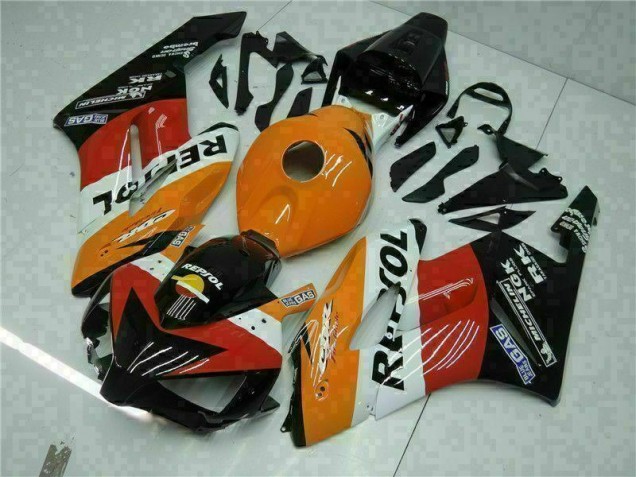 2004-2005 Orange Noir Repsol Honda CBR1000RR Carénage Moto