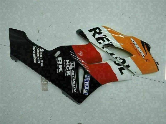 2004-2005 Orange Noir Repsol Honda CBR1000RR Carénage Moto