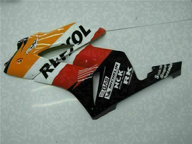 2004-2005 Orange Noir Repsol Honda CBR1000RR Carrosserie Moto 2004-2005 Orange Noir Repsol Honda CBR1000RR Carrosserie Moto