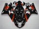 2004-2005 Orange Noir Suzuki GSXR 600/750 Carénages Moto