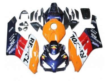 2004-2005 Orange Rouge Bleu Repsol Honda CBR1000RR Carénage Moto