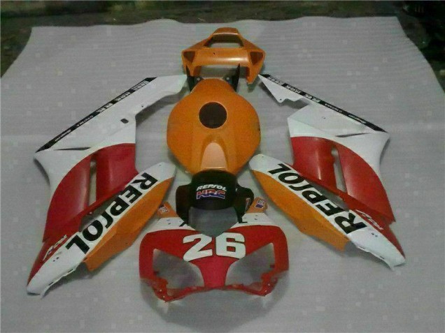 2004-2005 Orange Rouge Repsol 26 Honda CBR1000RR Carénage Moto 2004-2005 Orange Rouge Repsol 26 Honda CBR1000RR Carénage Moto