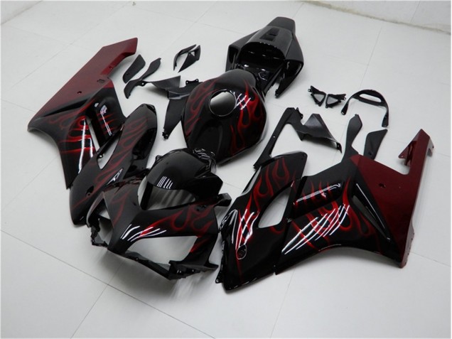 2004-2005 Rouge Noir Honda CBR1000RR Carrosserie Moto
