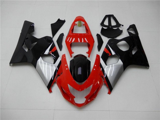 2004-2005 Rouge Noir Suzuki GSXR 600/750 Carénage Moto 2004-2005 Rouge Noir Suzuki GSXR 600/750 Carénage Moto