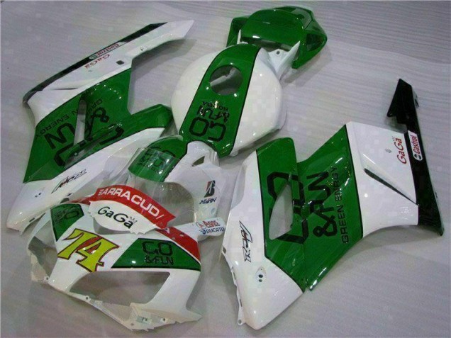 2004-2005 Vert Blanc Honda CBR1000RR Carénage Moto 2004-2005 Vert Blanc Honda CBR1000RR Carénage Moto