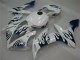 2004-2006 Blanc Bleu Flamme Yamaha YZF R1 Carénage Moto 2004-2006 Blanc Bleu Flamme Yamaha YZF R1 Carénage Moto
