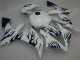 2004-2006 Blanc Bleu Flamme Yamaha YZF R1 Carénage Moto 2004-2006 Blanc Bleu Flamme Yamaha YZF R1 Carénage Moto