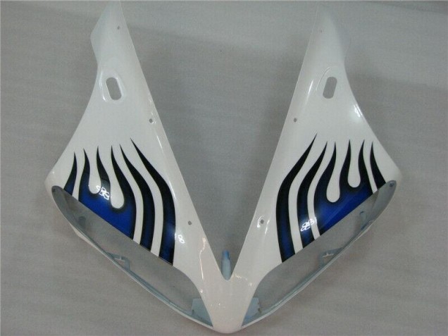 2004-2006 Blanc Bleu Flamme Yamaha YZF R1 Carénage Moto 2004-2006 Blanc Bleu Flamme Yamaha YZF R1 Carénage Moto