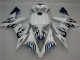 2004-2006 Blanc Bleu Flamme Yamaha YZF R1 Carénage Moto 2004-2006 Blanc Bleu Flamme Yamaha YZF R1 Carénage Moto