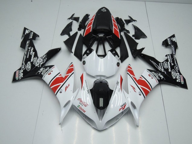 2004-2006 Blanc Noir Décalque Yamaha YZF R1 Carénage Moto 2004-2006 Blanc Noir Décalque Yamaha YZF R1 Carénage Moto