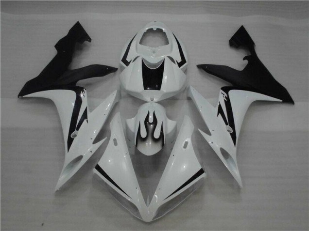 2004-2006 Blanc Noir Flamme Yamaha YZF R1 Carénage Moto