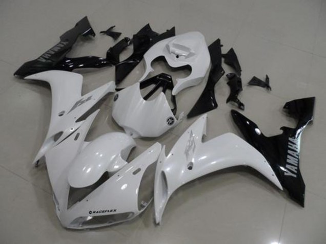 2004-2006 Blanc Noir Yamaha YZF R1 Carénages Moto 2004-2006 Blanc Noir Yamaha YZF R1 Carénages Moto