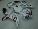 2004-2006 Blanc Rouge Flamme Yamaha YZF R1 Carénage Moto 2004-2006 Blanc Rouge Flamme Yamaha YZF R1 Carénage Moto