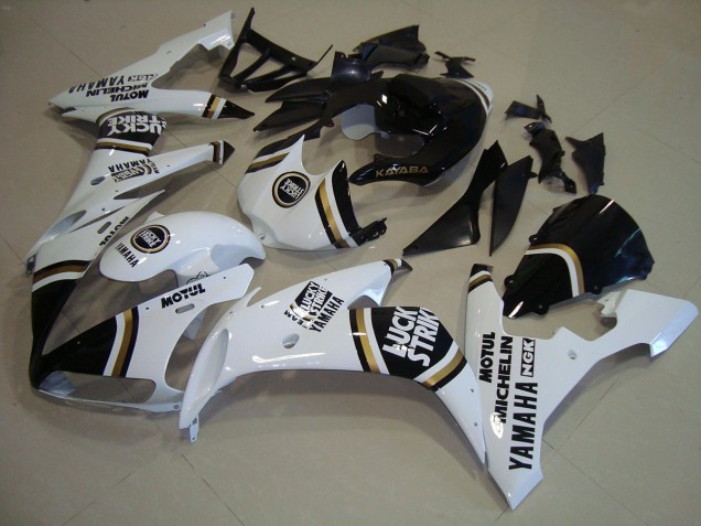 2004-2006 Noir Or Blanc Yamaha YZF R1 Carénage Moto 2004-2006 Noir Or Blanc Yamaha YZF R1 Carénage Moto