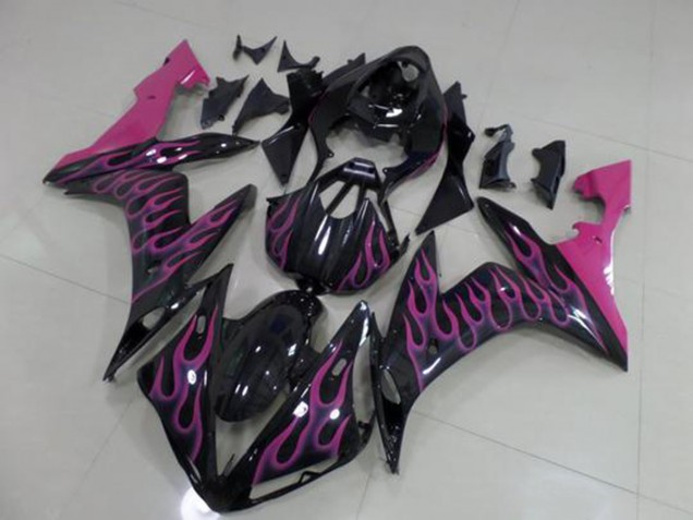 2004-2006 Rose Flamme Yamaha YZF R1 Carénage Moto 2004-2006 Rose Flamme Yamaha YZF R1 Carénage Moto