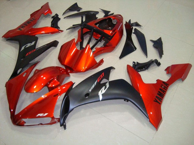 2004-2006 Rouge Noir Mat Yamaha YZF R1 Carénage Moto 2004-2006 Rouge Noir Mat Yamaha YZF R1 Carénage Moto