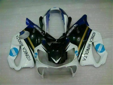 2004-2007 Blanc Noir Honda CBR600 F4i Carénages Moto
