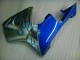 2005-2006 Blanc Bleu Flamme Honda CBR600RR Carénage Moto 2005-2006 Blanc Bleu Flamme Honda CBR600RR Carénage Moto