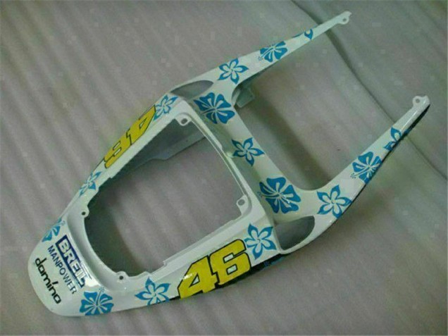 2005-2006 Blanc Bleu Nastro Azzurro 46 Honda CBR600RR Carénages Moto 2005-2006 Blanc Bleu Nastro Azzurro 46 Honda CBR600RR Carénages Moto