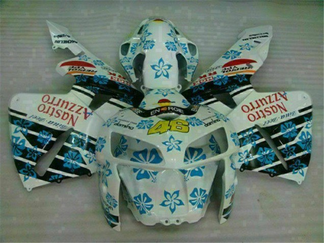 2005-2006 Blanc Bleu Nastro Azzurro 46 Honda CBR600RR Carénages Moto 2005-2006 Blanc Bleu Nastro Azzurro 46 Honda CBR600RR Carénages Moto