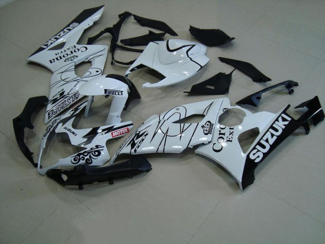 2005-2006 Blanc Corona Suzuki GSXR 1000 Carénage Moto