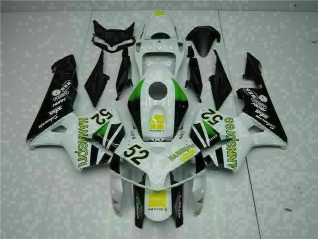 2005-2006 Blanc Jaune Vert 52 Honda CBR600RR Carénage Moto