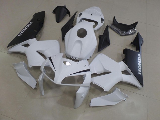 2005-2006 Blanc Noir Honda CBR600RR Kit Carénages Motos Complet 2005-2006 Blanc Noir Honda CBR600RR Kit Carénages Motos Complet