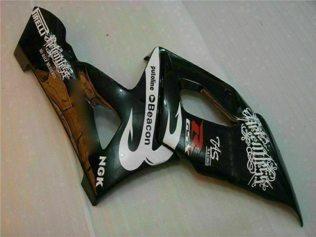 2005-2006 Blanc Noir Suzuki GSXR 1000 Carénage Moto