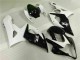2005-2006 Blanc Noir Suzuki GSXR 1000 Carénages Moto 2005-2006 Blanc Noir Suzuki GSXR 1000 Carénages Moto