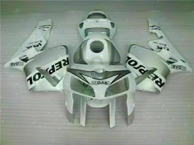2005-2006 Blanc Repsol Honda CBR600RR Carénages Moto