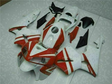 2005-2006 Blanc Rouge Honda CBR600RR Carénages Moto