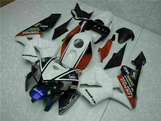 2005-2006 Blanc Rouge Noir Lee Honda CBR600RR Carénage Moto 2005-2006 Blanc Rouge Noir Lee Honda CBR600RR Carénage Moto