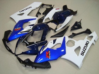 2005-2006 Bleu Blanc Noir Suzuki GSXR 1000 Carénage Moto